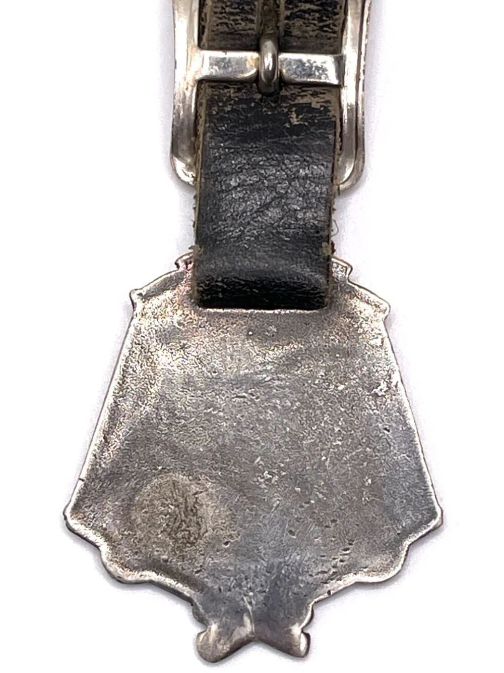 Vintage Watch Fob Shield Shape Eagle with Crossed Rifles